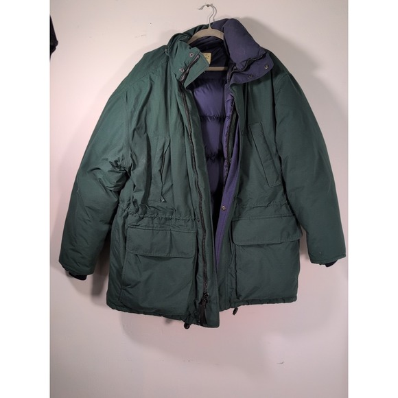 Vintage Eddie Bauer Ridgeline Goose Down Goretex Wool Jacket Mens L‎ - Picture 2 of 13